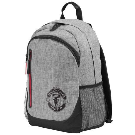 Manchester United FC Heather Grey Backpack: 2 - Bags By Manchester United