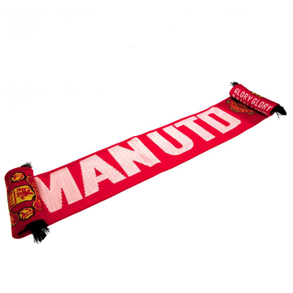 Manchester United FC Glory Glory Scarf - Shop Scarves At Gift Moments - 1