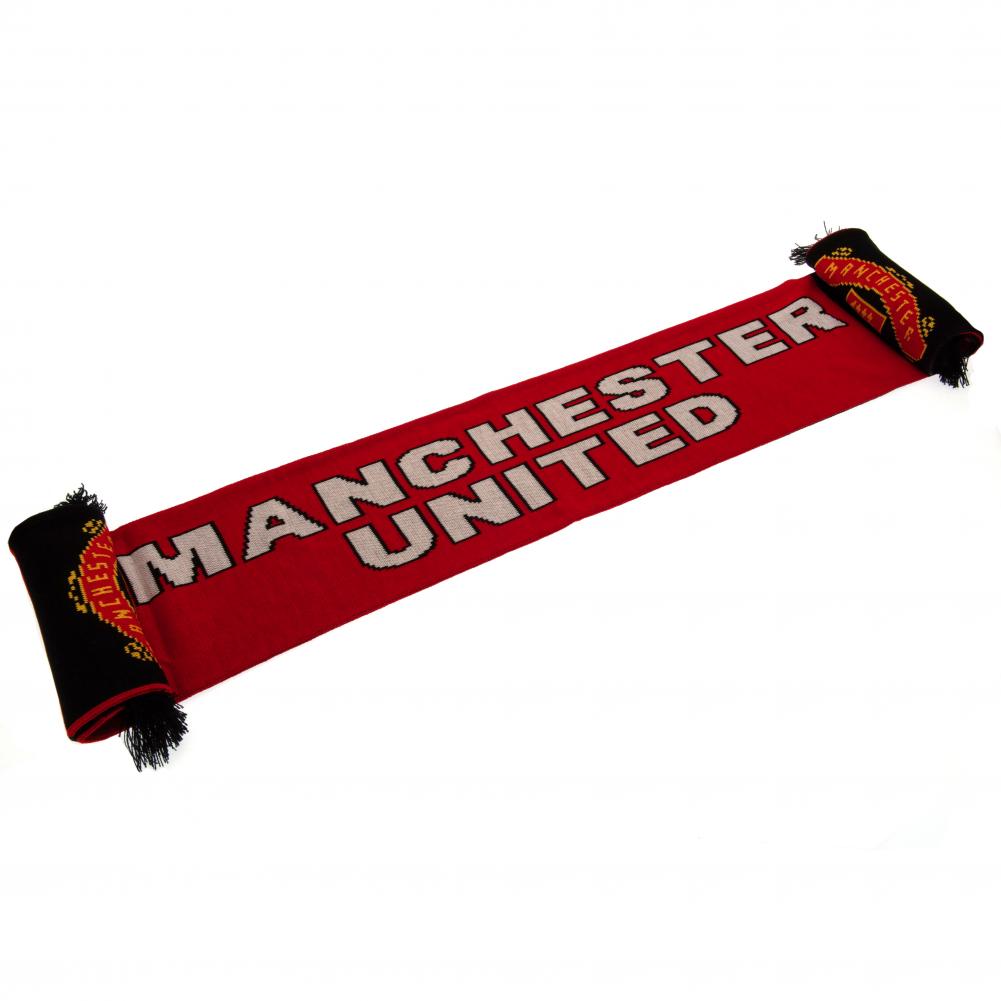 Manchester United FC Stripe Scarf - Shop Scarves At Gift Moments - 1
