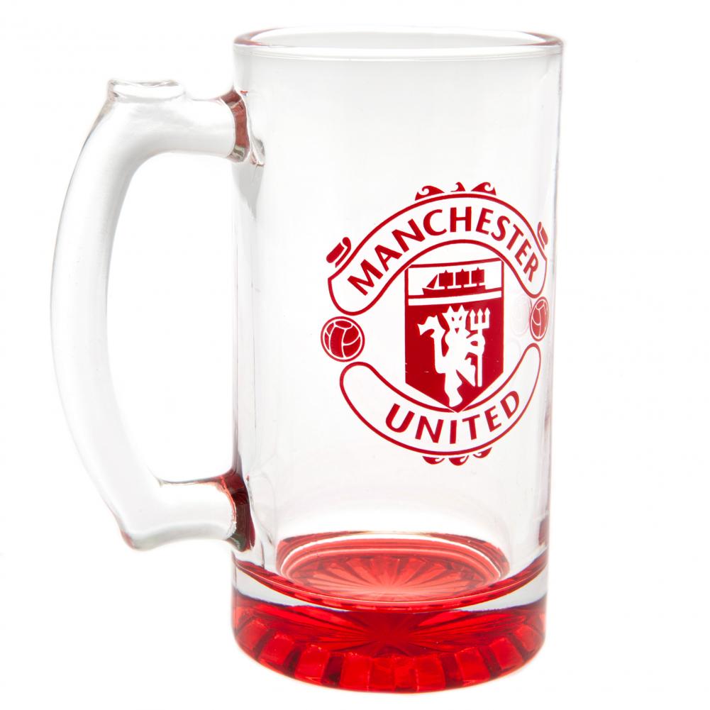 Manchester United FC Stein Glass Tankard - Shop Glassware At Gift Moments - 2
