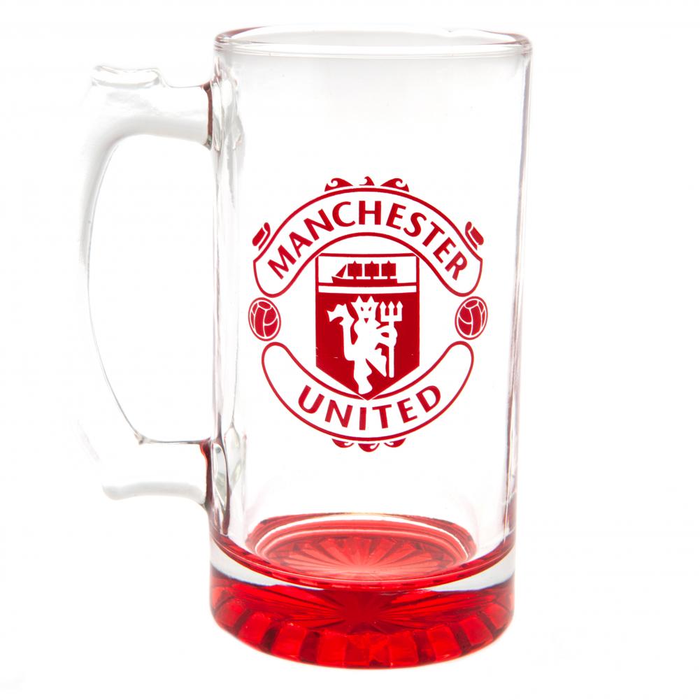 Manchester United FC Stein Glass Tankard - Shop Glassware At Gift Moments - 1
