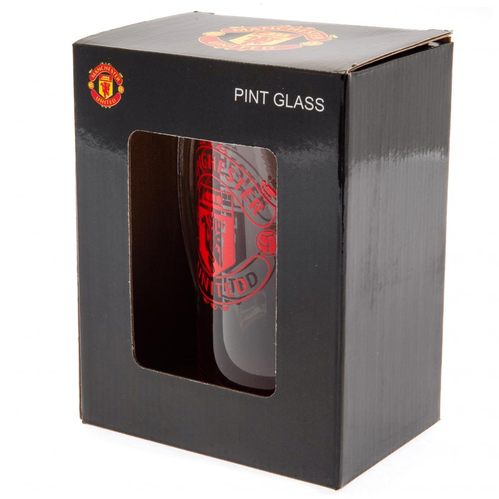 Manchester United FC Stein Glass Tankard - Shop Glassware At Gift Moments - 3