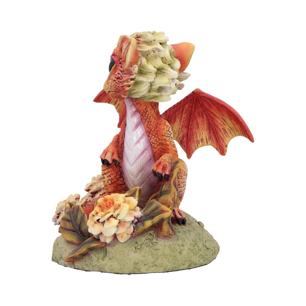 Marigold Flower Dragon Figurine: 3 - Figurines Small (Under 15cm) By NN Designs