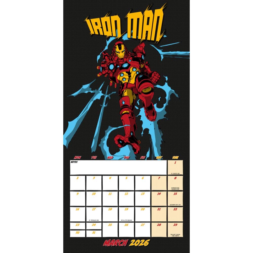 Marvel Comics Square Calendar 2026: 2 - Calendars By Marvel