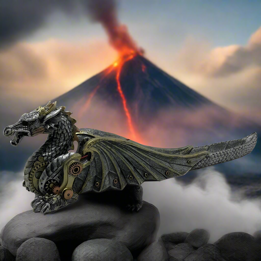 Mechanical Fire Steampunk Dragon Incense Burner 33cm: 1 - Incense Holders By Gift Moments