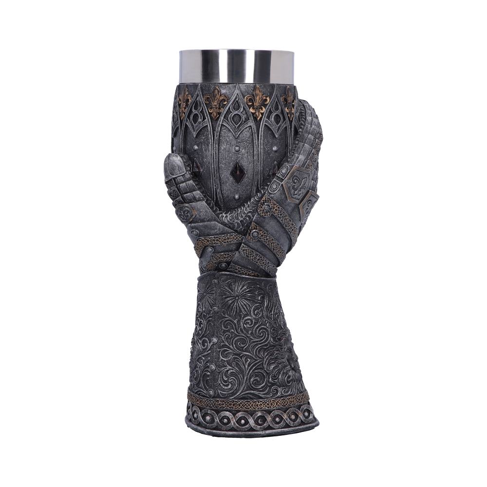 Medieval Lion Heart Gauntlet Armour Goblet: 2 - Goblets & Chalices By NN Designs