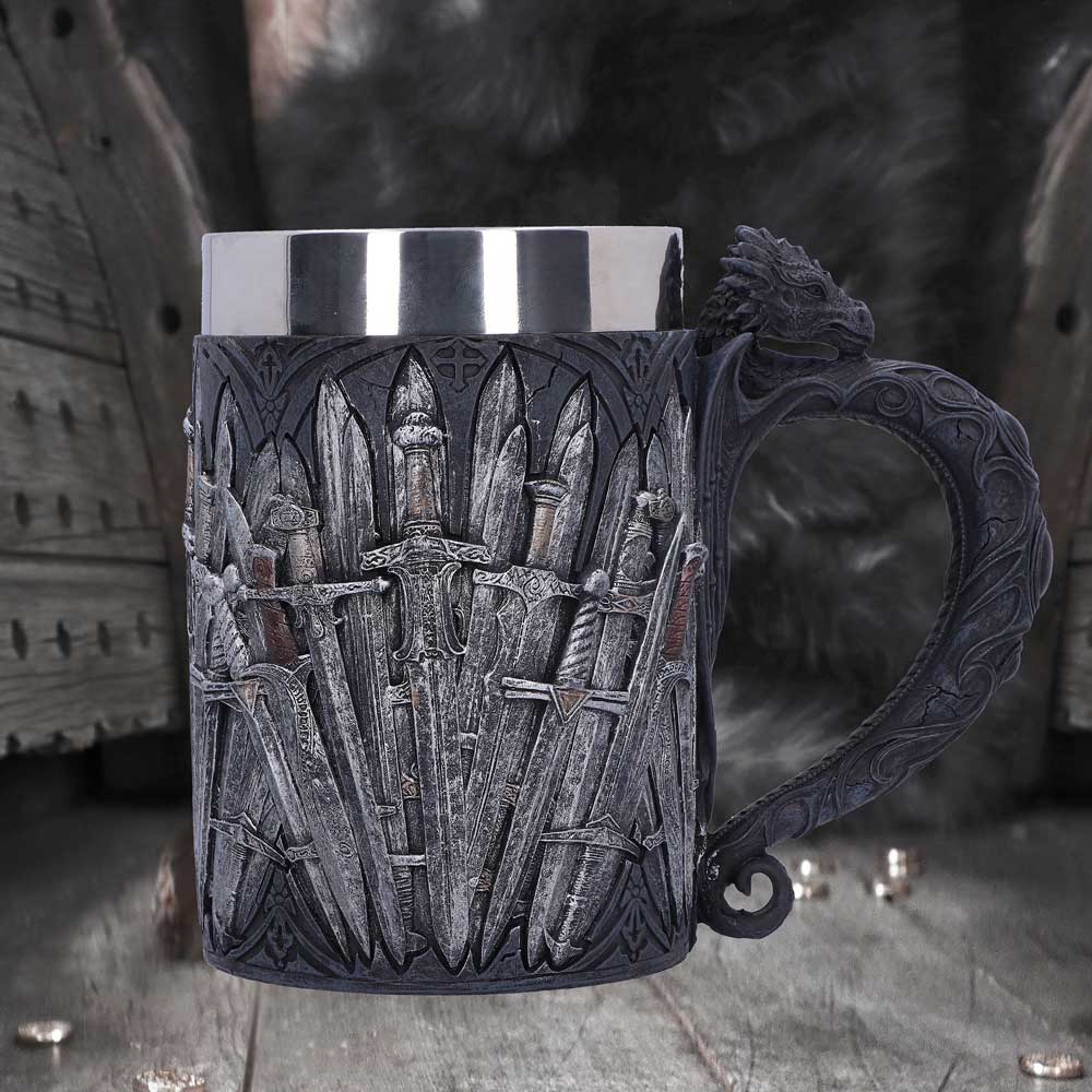 Medieval Sword Dragon Tankard Gothic Fantasy Mug - Shop Tankards At Gift Moments - 1