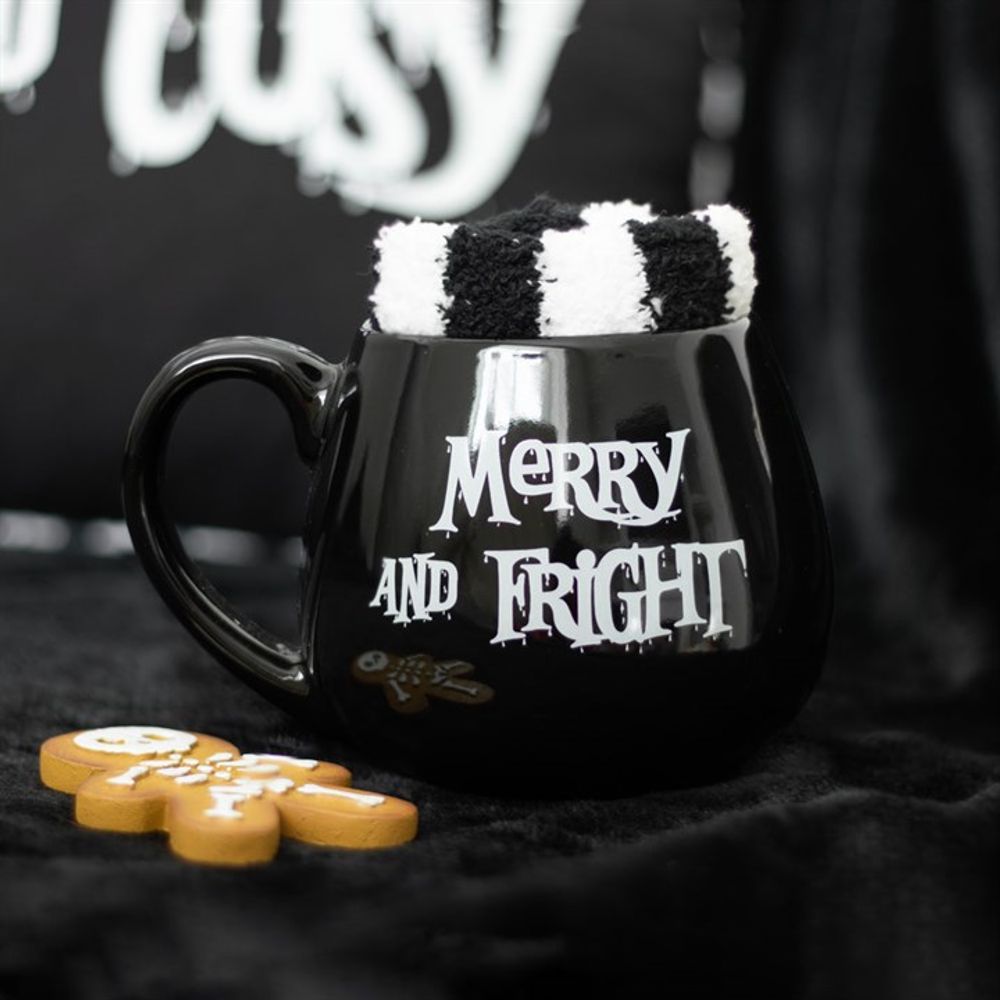 Merry and Fright Mug and Socks Set: 2 - Mugs By Gift Moments
