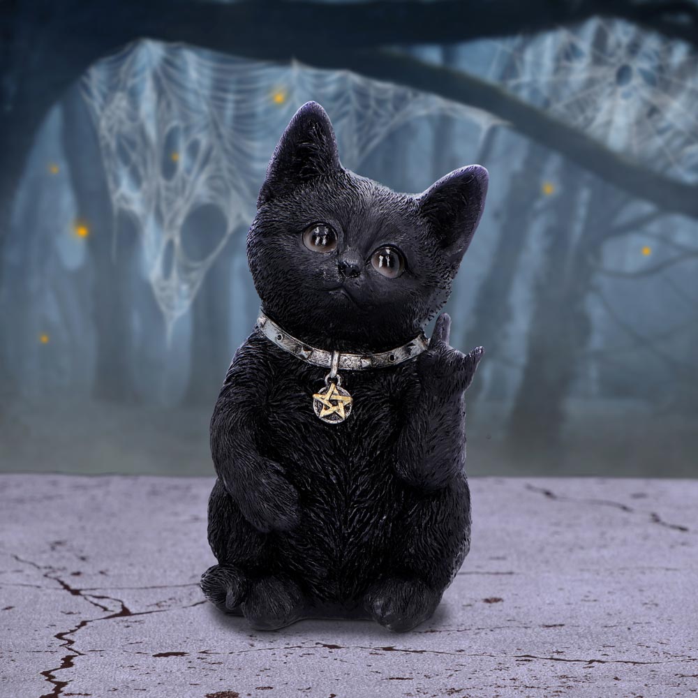 Metallicat Black Cat Throwing Rock Hand Sign: 1 - Figures & Collectables By Gift Moments