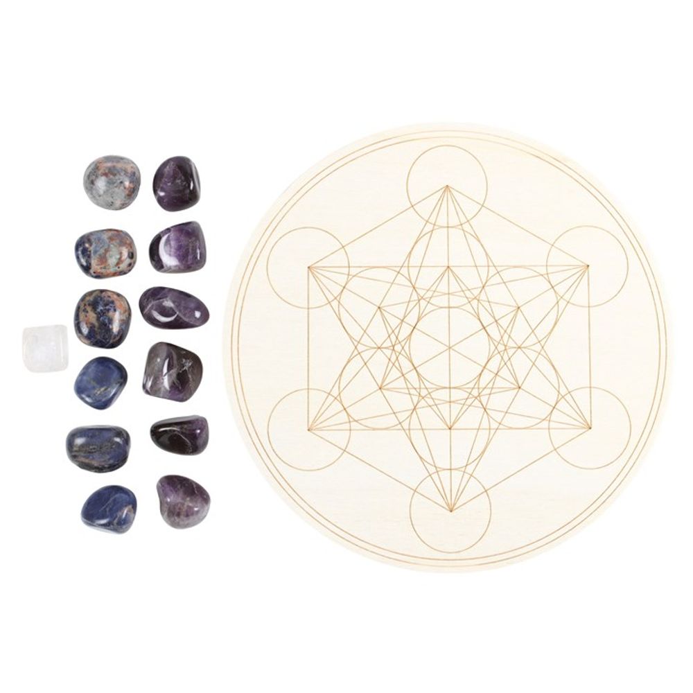 Metatron’s Cube Crystal Grid Set: 3 - By Gift Moments