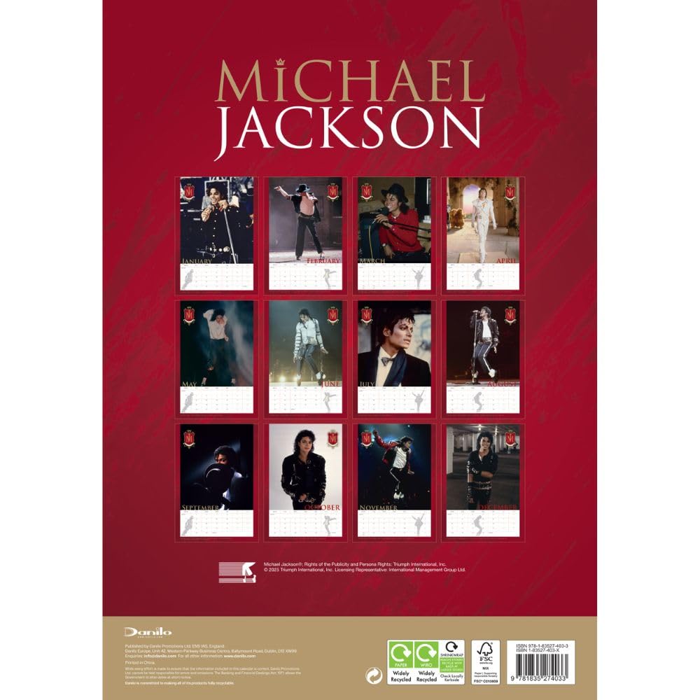Michael Jackson A3 Calendar 2026: 4 - Calendars By Michael Jackson
