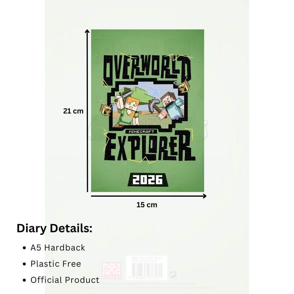 Minecraft A5 Diary 2026: 5 - Diaries By Minecraft