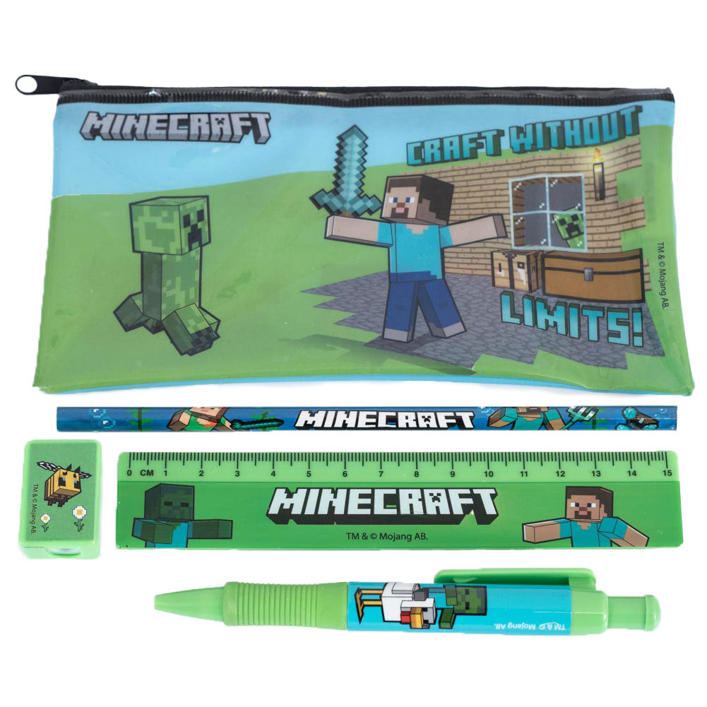 Minecraft Bumper Stationery Set: 2 - Pencil Cases & Sets By Minecraft