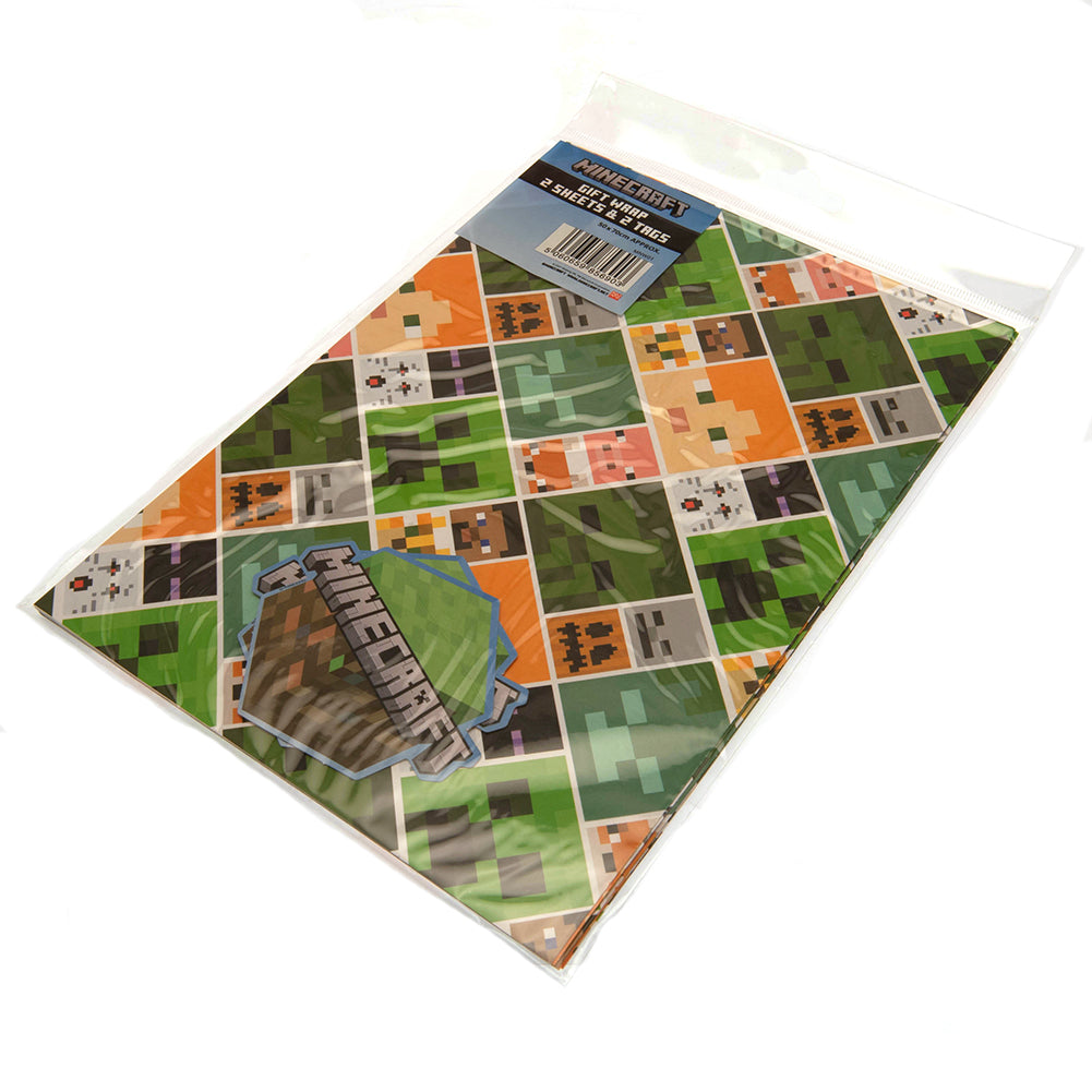 Minecraft Gift Wrap: 4 - Gift Wrap & Bags By Minecraft