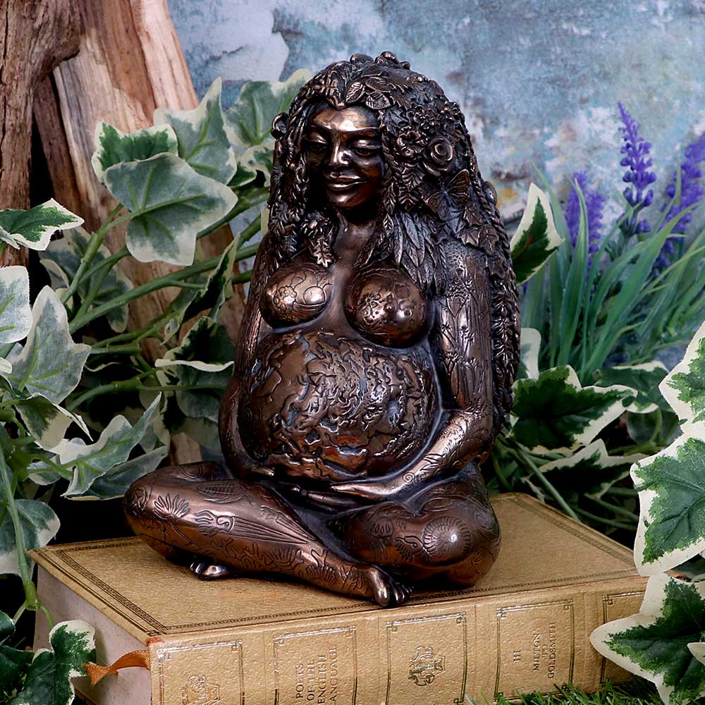 Mother Earth Bronze Finished Gaia Figure 17.5cm: 1 - Figures & Collectables By Oberon Zell’s Mythic Images