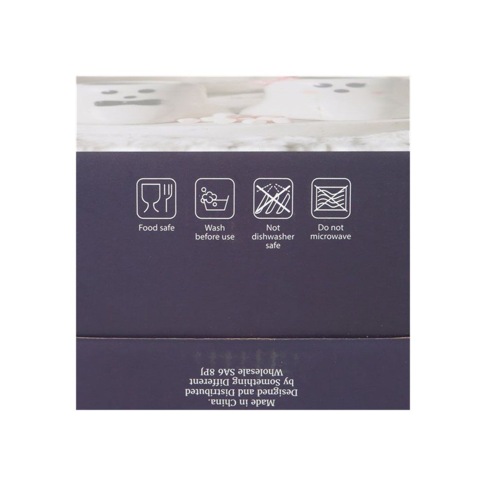 Mr and Mrs Boo Ghost Shaped Mug Set: 4 - Mugs By Gift Moments