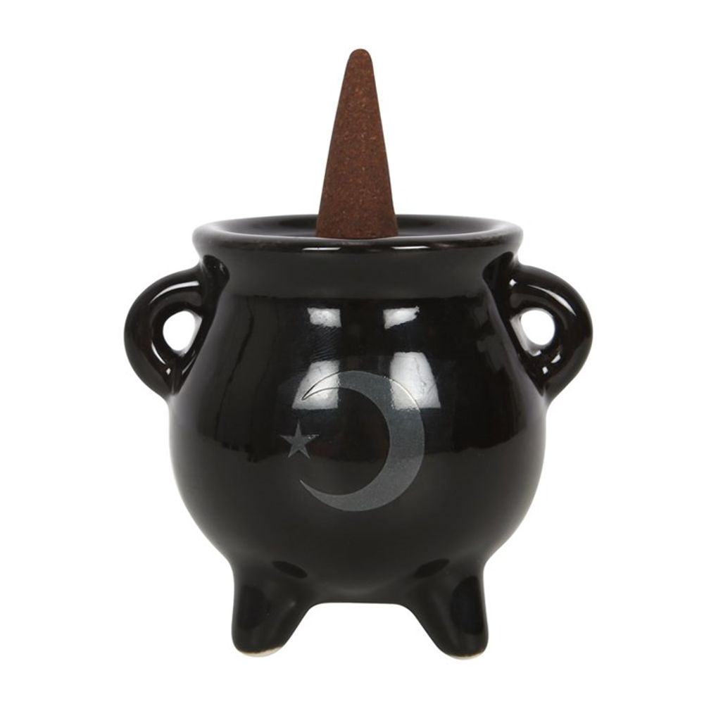 Mystical Moon Cauldron Ceramic Incense Holder: 1 - Incense Holders By Gift Moments