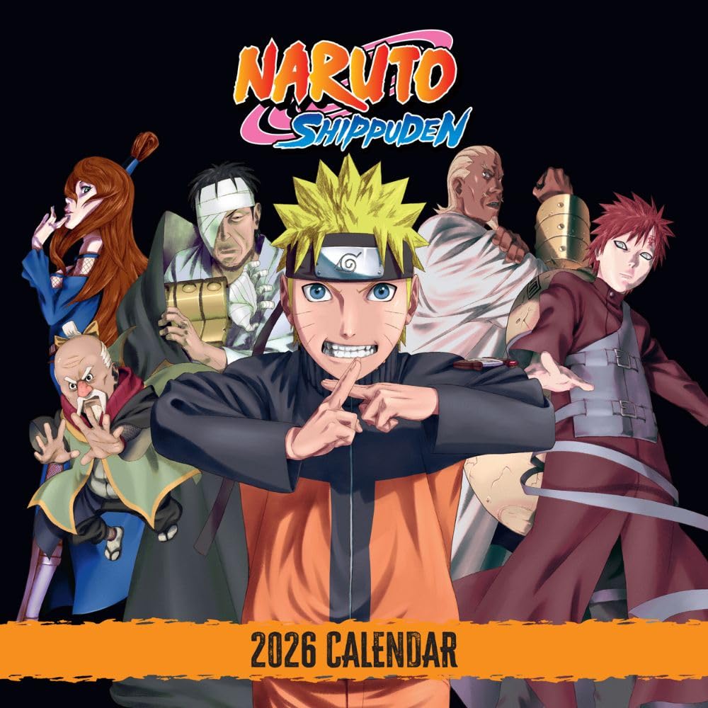 Naruto: Shippuden Square Calendar 2026: 1 - Calendars By Naruto