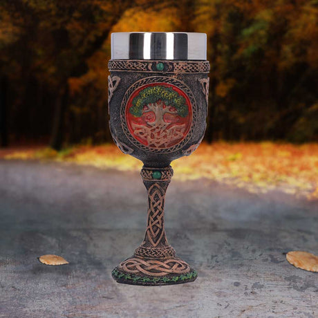 Nemesis Now Celtic Tree Of Life Goblet Wine Glass 17.5cm: 1 - Goblets & Chalices By Gift Moments