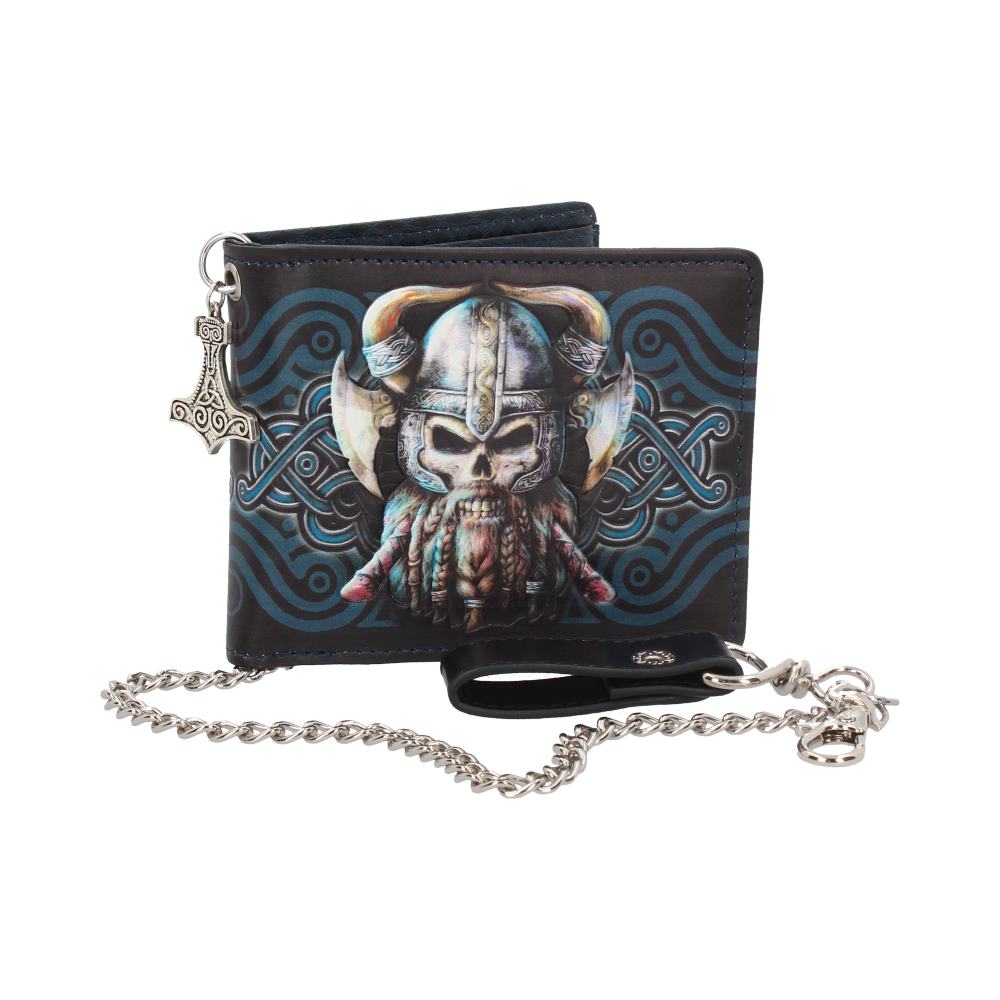 Nemesis Now Danegeld Viking Wallet with Decorative Chain Black 11cm: 2 - Wallets By NN Designs