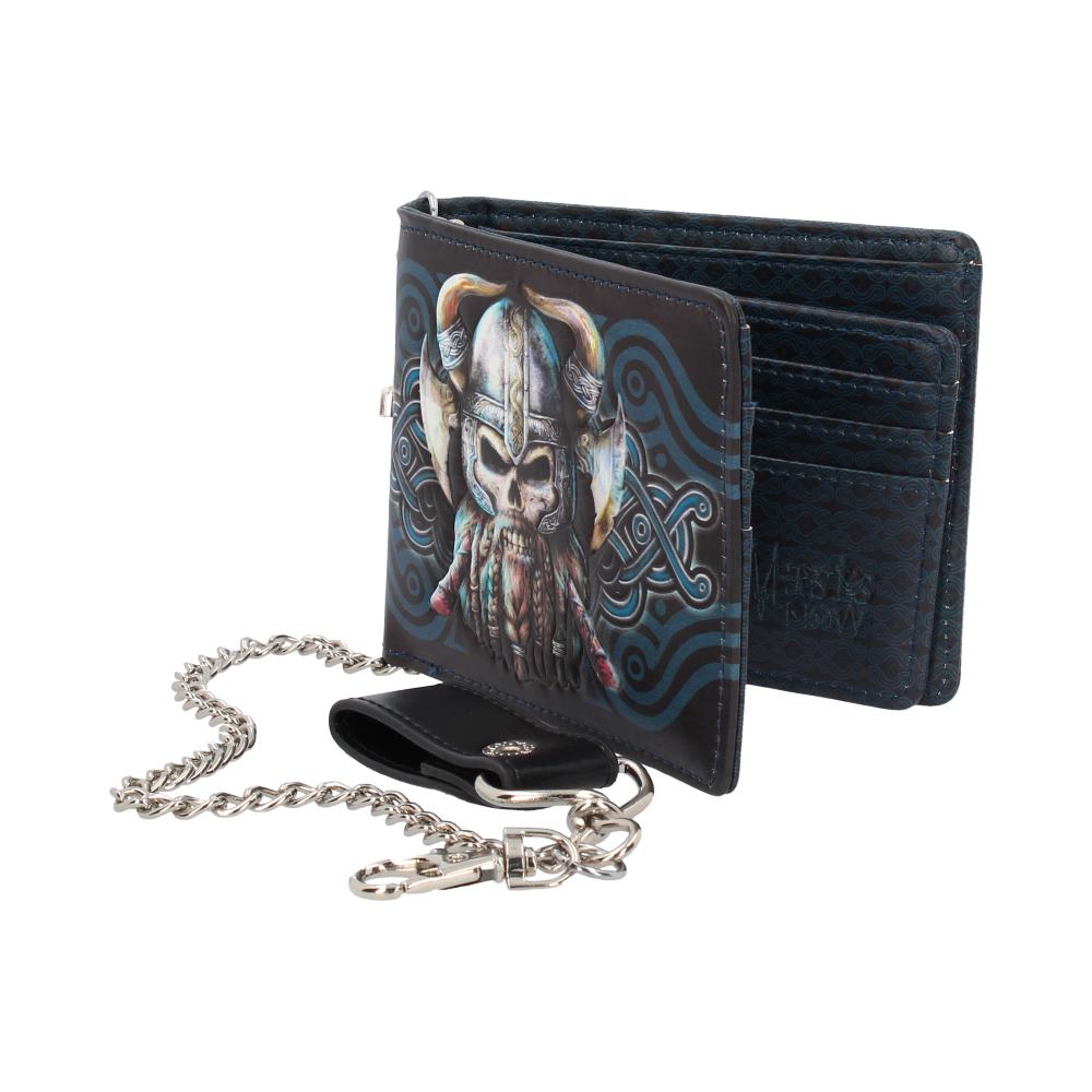 Nemesis Now Danegeld Viking Wallet with Decorative Chain Black 11cm: 3 - Wallets By NN Designs