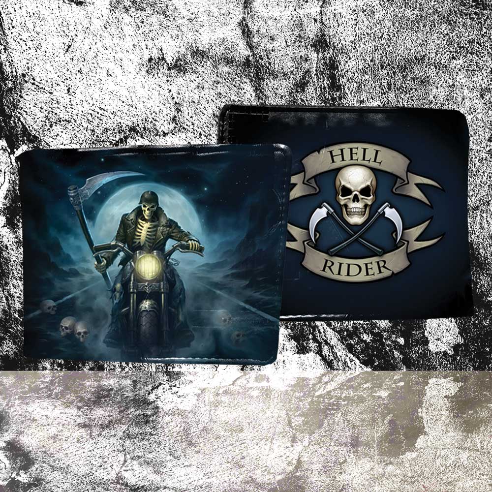 Nemesis Now James Ryman Hell Rider Biker Wallet Blue 11cm: 1 - Wallets By James Ryman