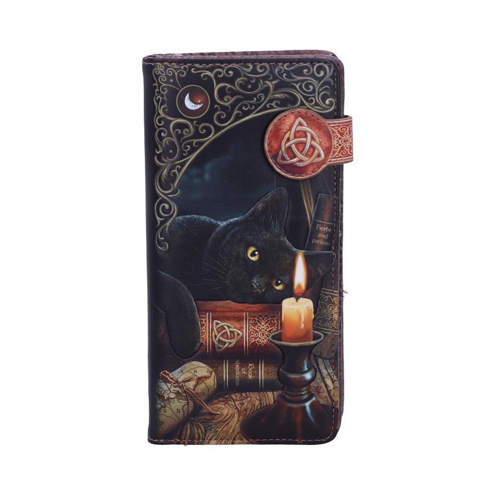 Nemesis Now Lisa Parker Witching Hour Cat Witch Purse Black 18.5cm: 2 - Purses By Lisa Parker