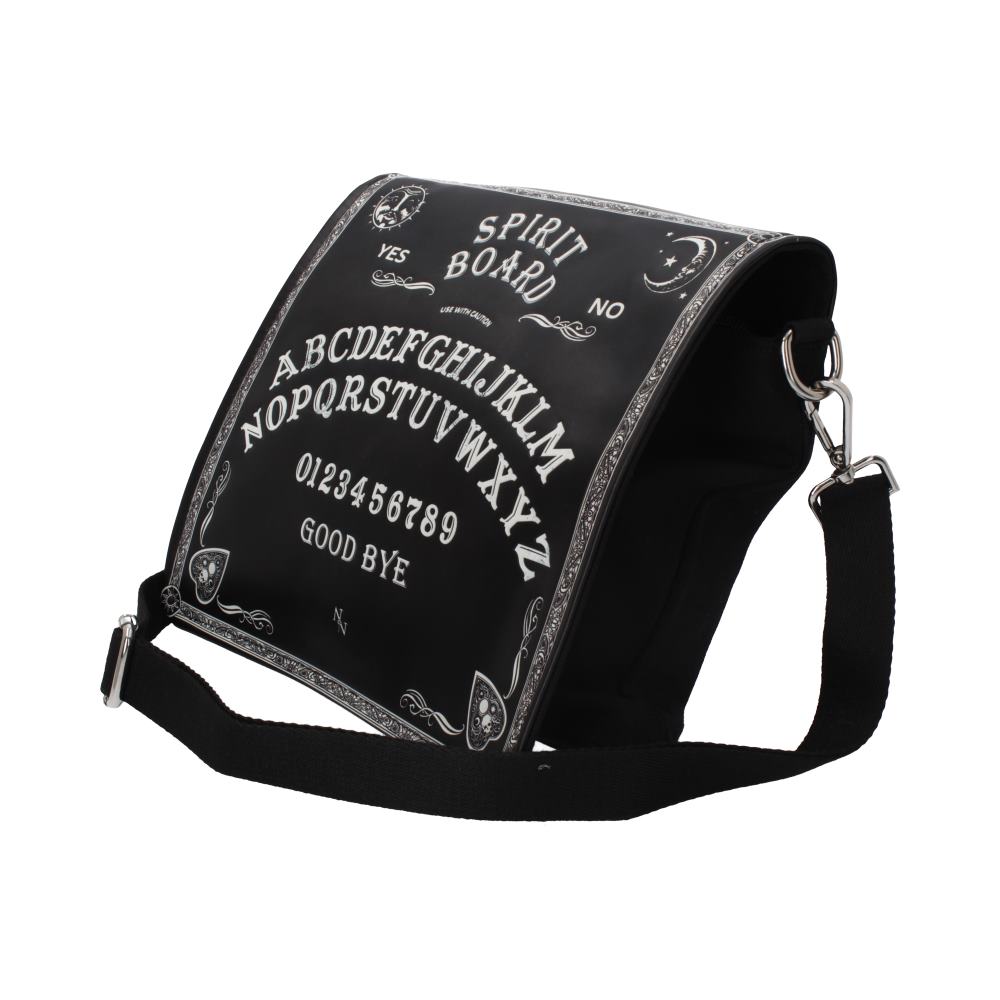 Nemesis Now Spirit Board Embossed Shoulder Tablet Bag Black 25cm: 3 - Bags By NN Designs