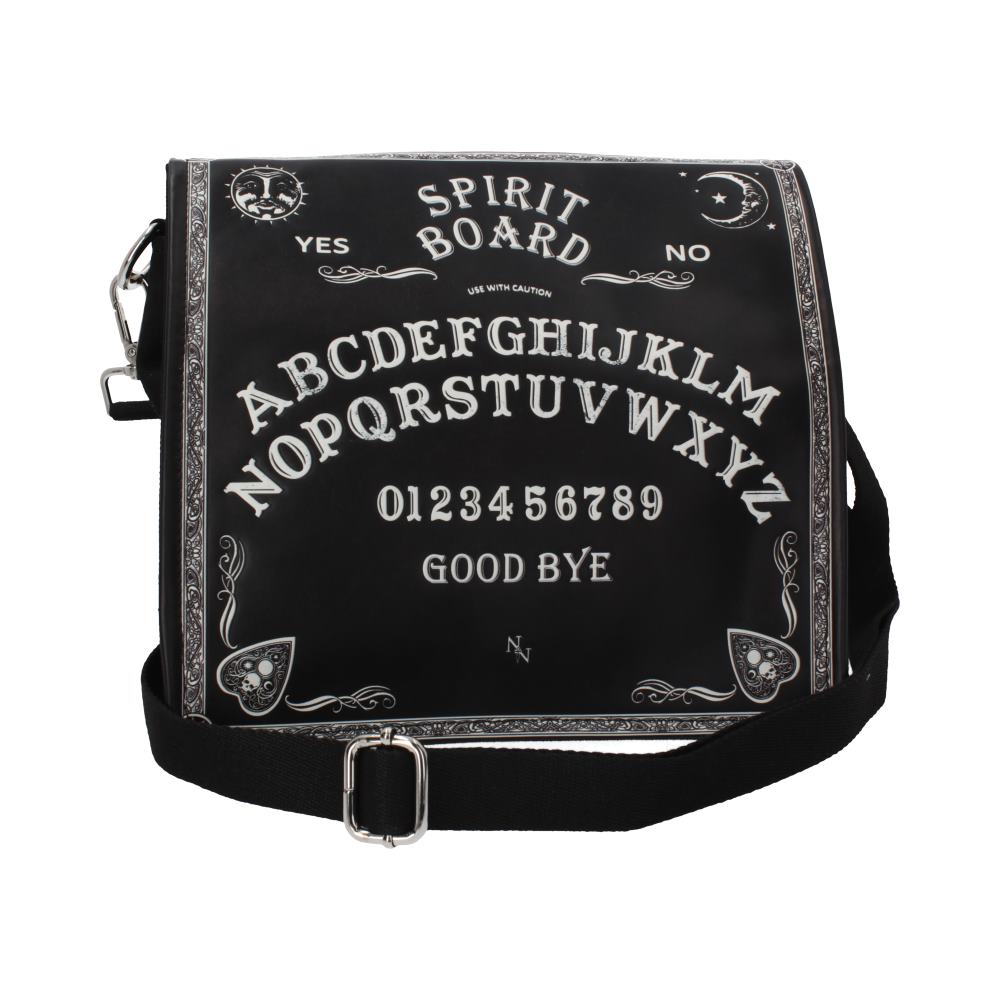 Nemesis Now Spirit Board Embossed Shoulder Tablet Bag Black 25cm: 2 - Bags By NN Designs