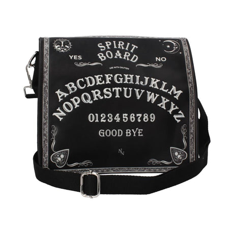 Nemesis Now Spirit Board Embossed Shoulder Tablet Bag Black 25cm: 2 - Bags By NN Designs