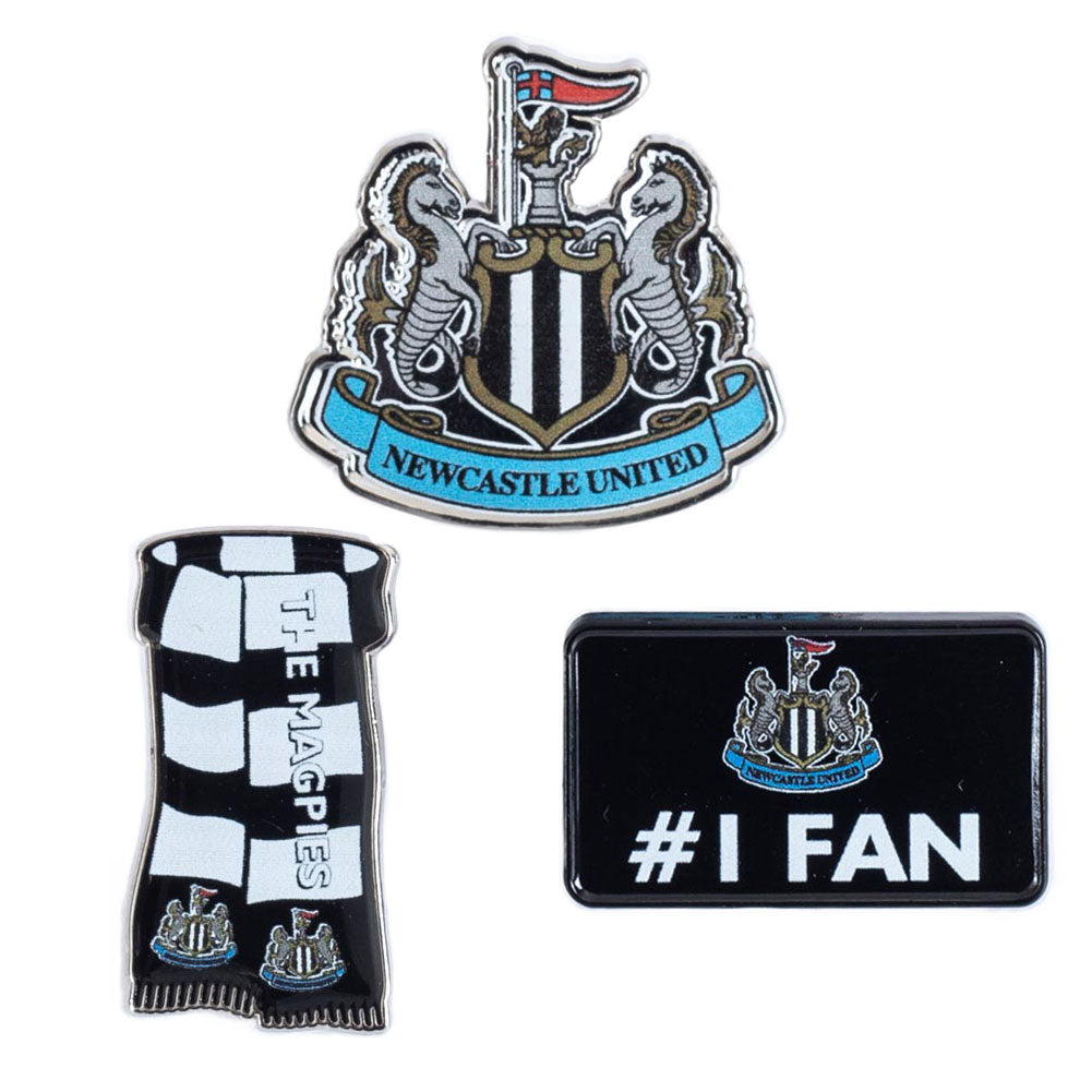 Newcastle United FC 3pc Badge Set: 1 - Badges By Newcastle United