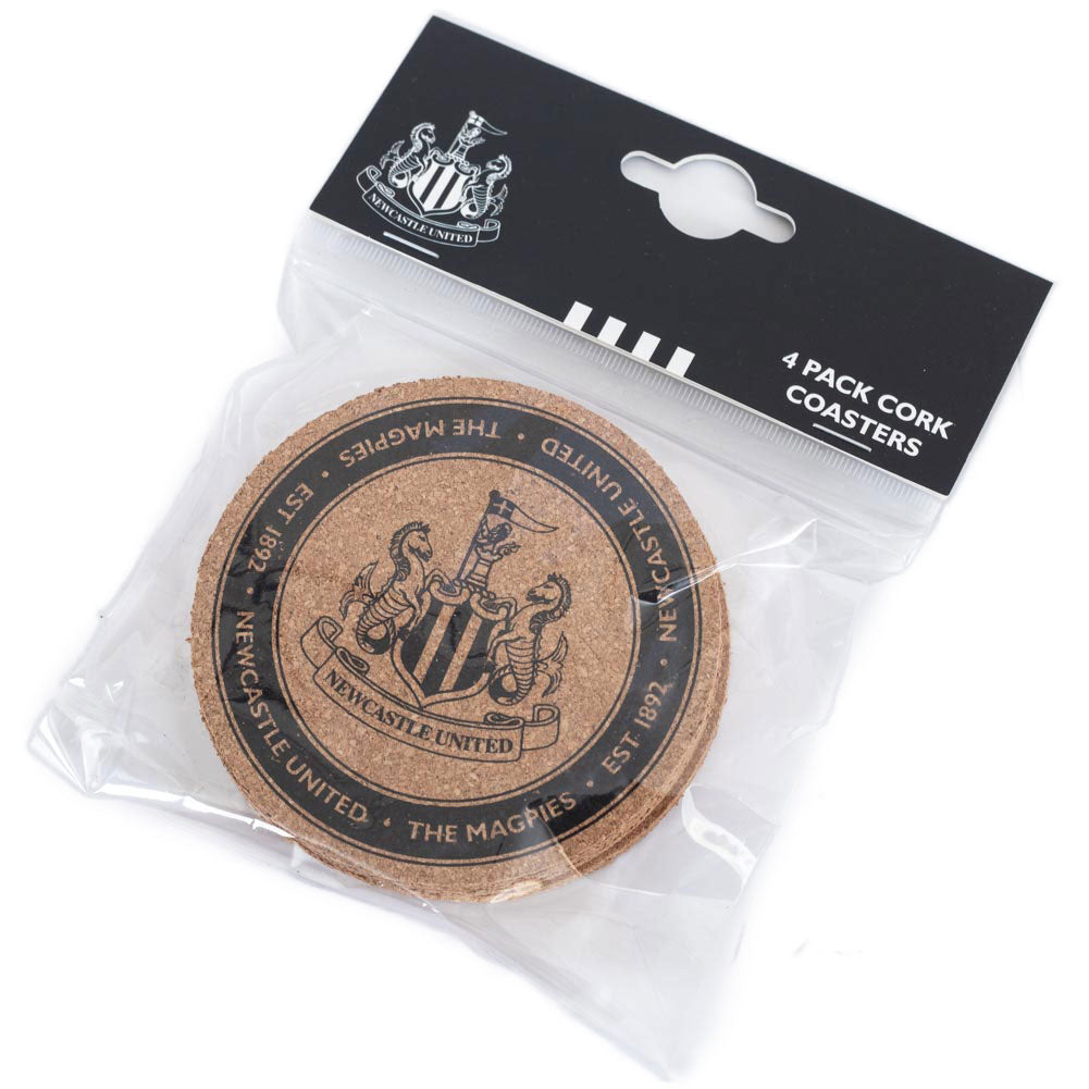 Newcastle United FC 4pk Coaster Set - Shop Coasters At Gift Moments - 4