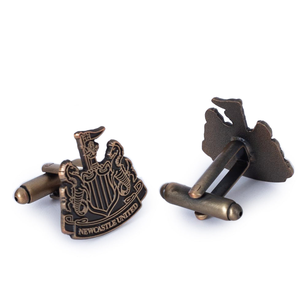Newcastle United FC Antique Gold Cufflinks: 3 - Cufflinks & Tie Slides By Newcastle United