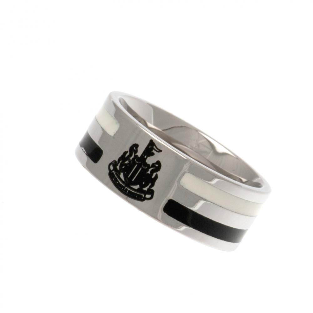 Newcastle United FC Colour Stripe Ring Medium - Shop Jewellery At Gift Moments - 2
