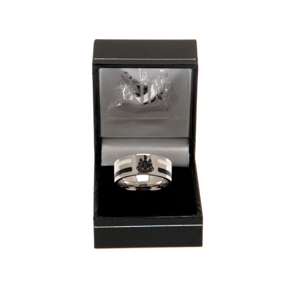 Newcastle United FC Colour Stripe Ring Medium - Shop Jewellery At Gift Moments - 3