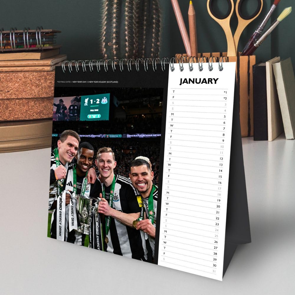 Newcastle United FC Desktop Calendar 2026: 4 - Calendars By Newcastle United