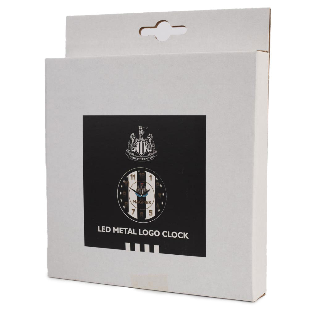 Newcastle United FC LED Stripe Wall Clock: 4 - Clocks By Newcastle United
