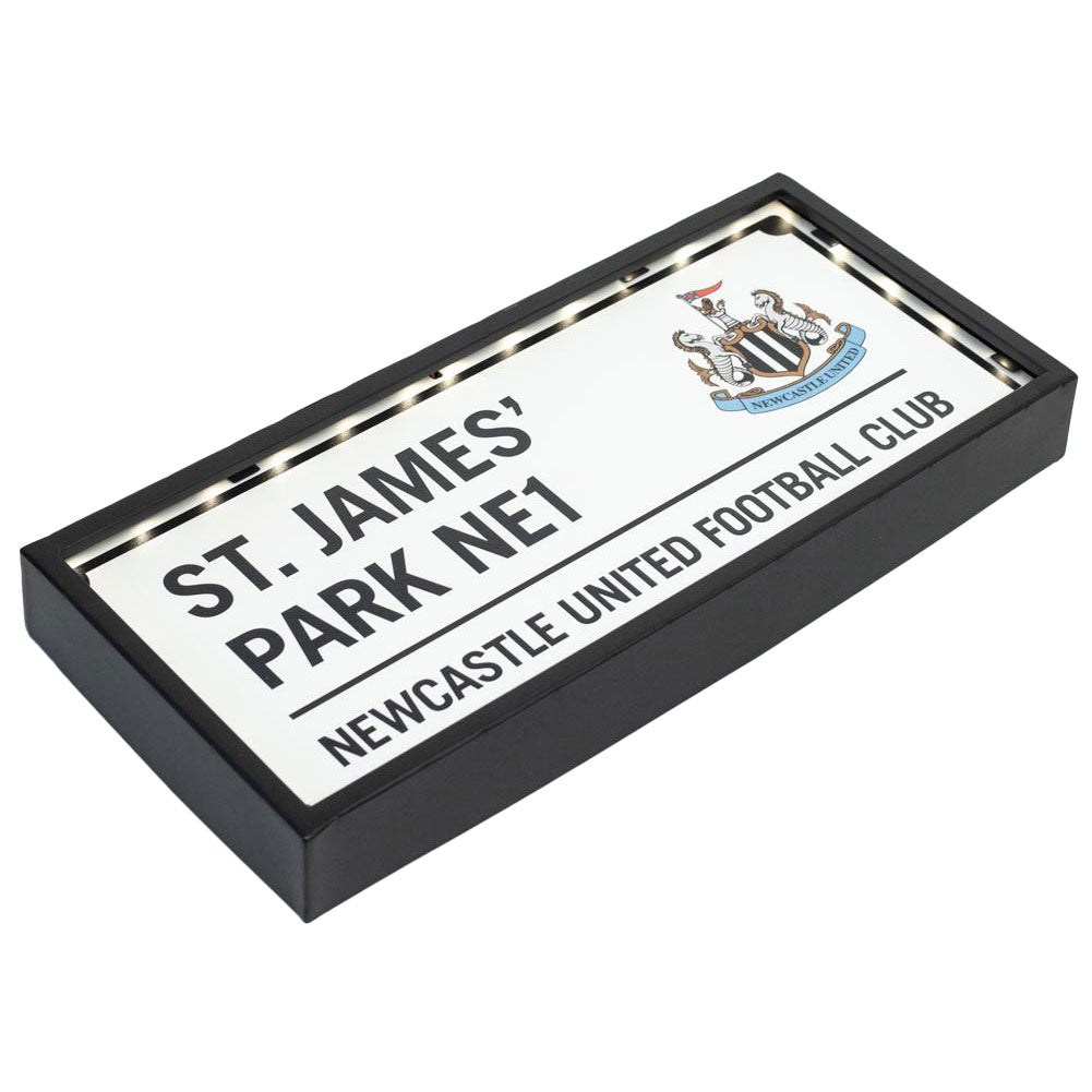 Newcastle United FC Metal LED Street Sign: 3 - Signs & Plaques By Newcastle United