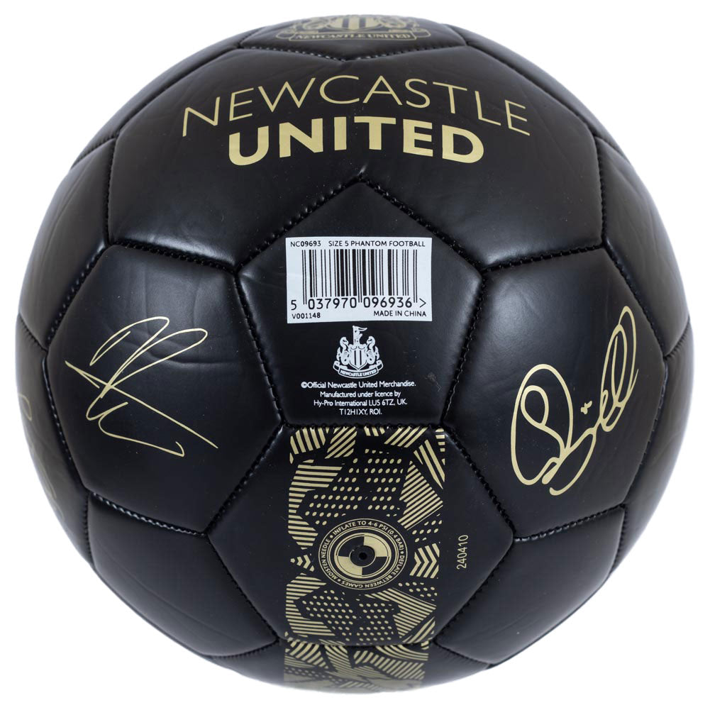 Newcastle United FC Sig Gold Phantom Football - Shop Balls At Gift Moments - 3