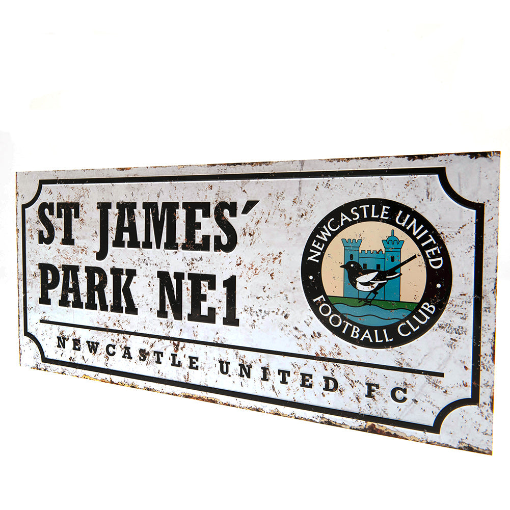 Newcastle United FC Retro Street Sign: 3 - Signs & Plaques By Newcastle United