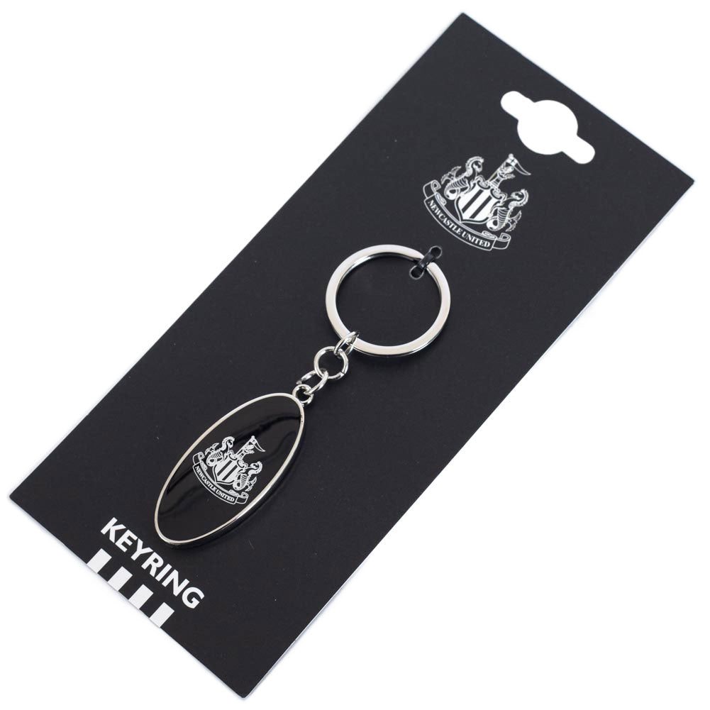 Newcastle United FC Ultimate Oval Keyring: 4 - Keyrings By Newcastle United