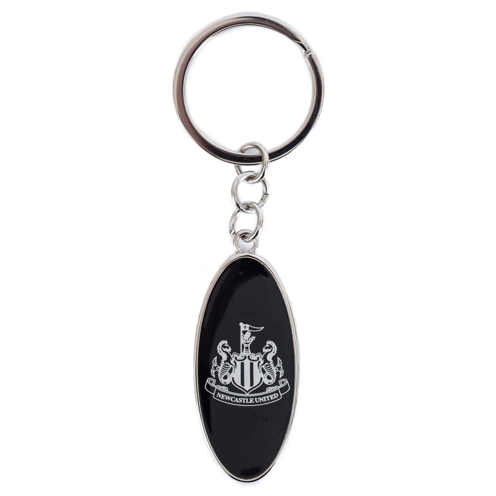Newcastle United FC Ultimate Oval Keyring: 1 - Keyrings By Newcastle United