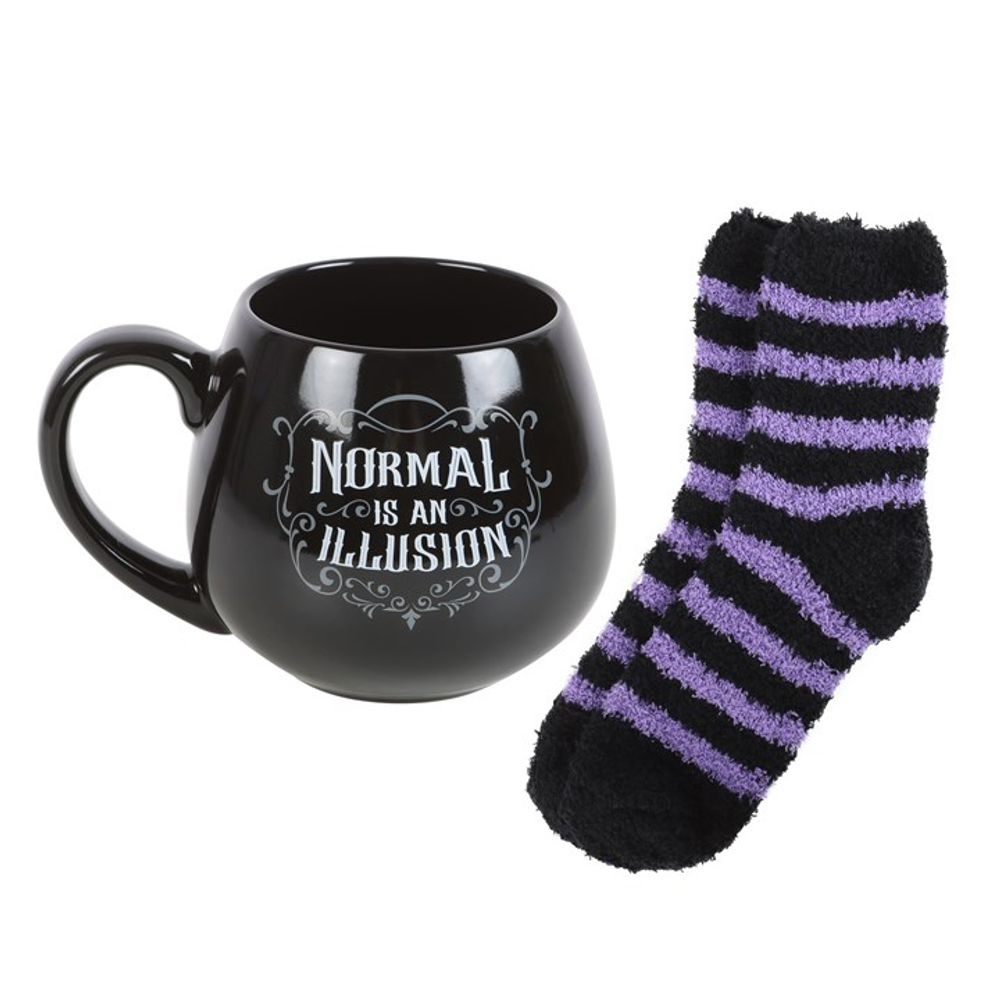 Normal is an Illusion Gothic Mug and Socks Set: 4 - Mugs By Gift Moments