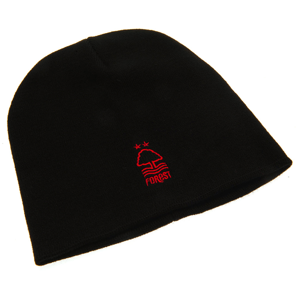 Nottingham Forest FC Black Beanie: 2 - Caps & Hats By Nottingham Forest