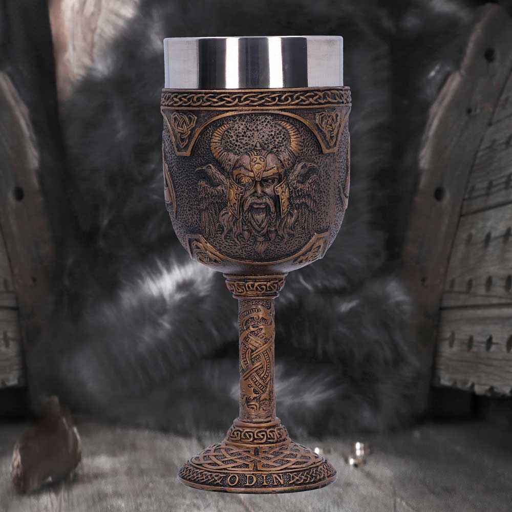 Odin Norse God of Wisdom and War Goblet: 1 - Goblets & Chalices By Gift Moments