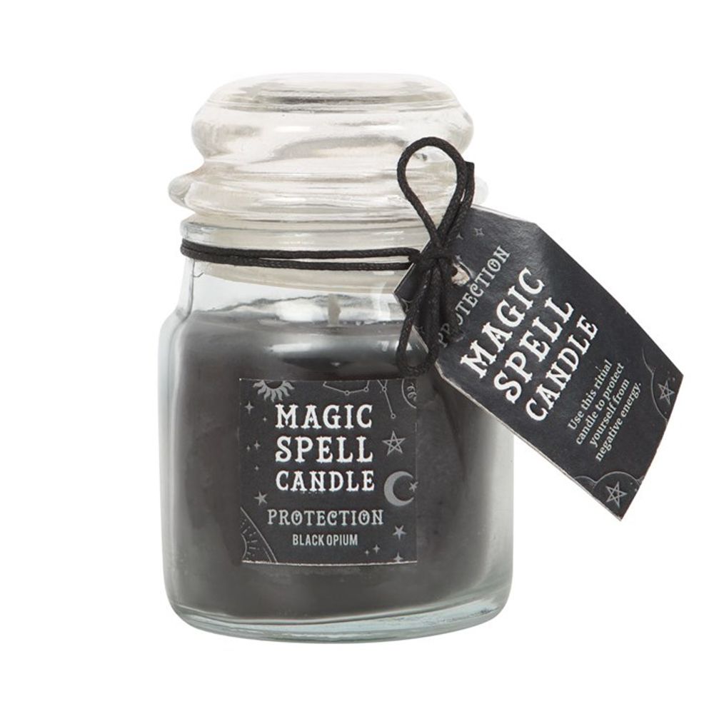 Opium ’Protection’ Spell Candle Jar: 1 - Candles By Gift Moments