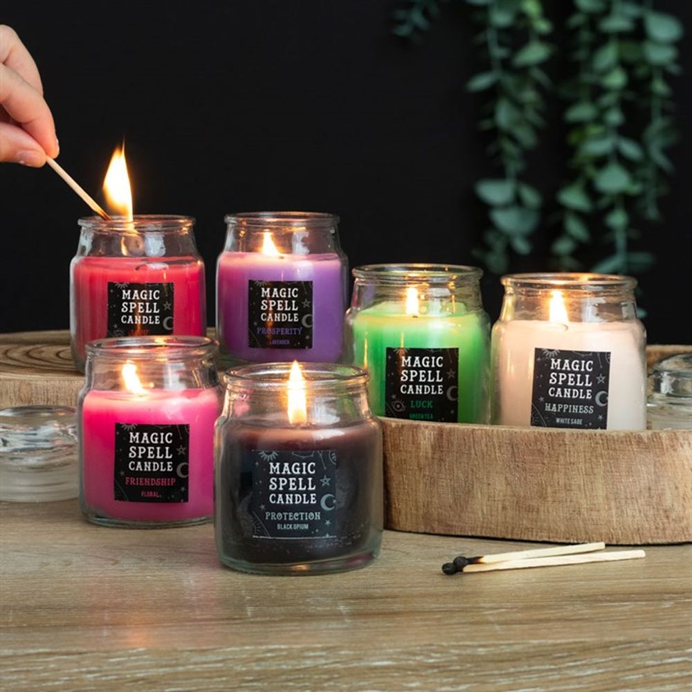 Opium ’Protection’ Spell Candle Jar: 4 - Candles By Gift Moments