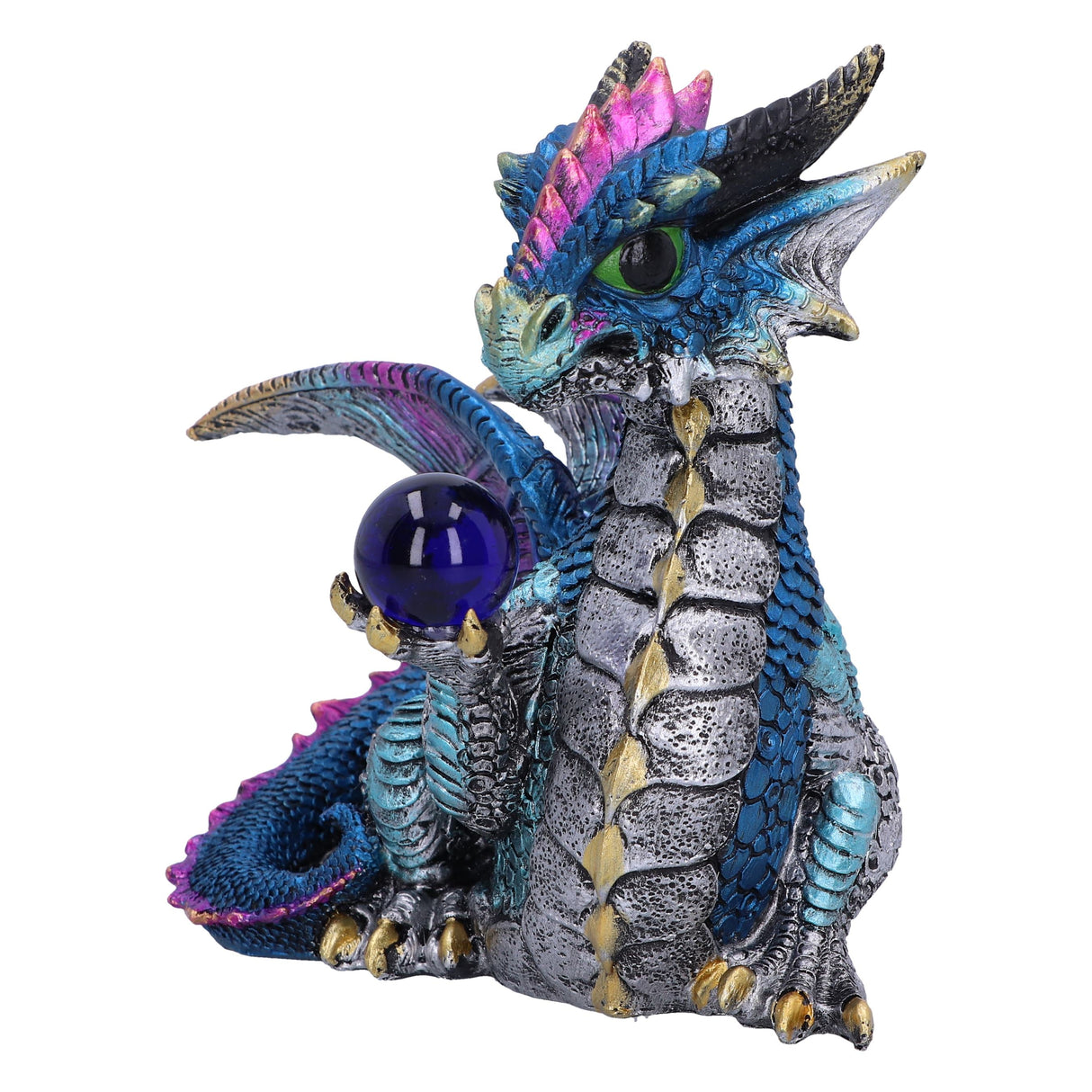 Orb Hoard Dragon Figurine (Blue): 3 - Figures & Collectables By Gift Moments