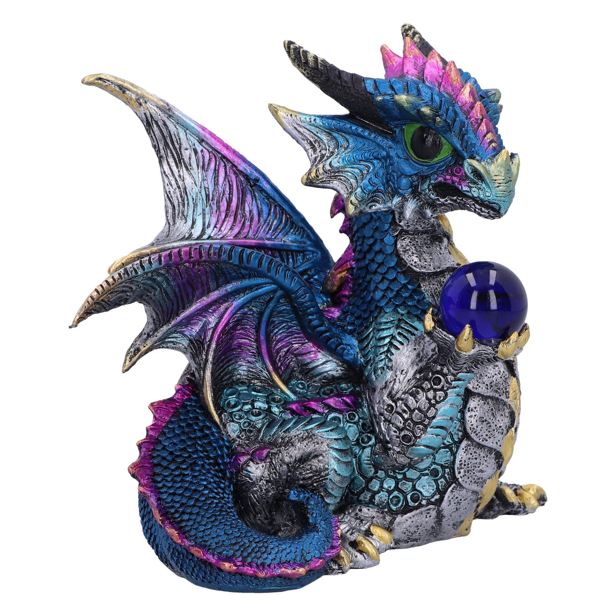Orb Hoard Dragon Figurine (Blue): 5 - Figures & Collectables By Gift Moments