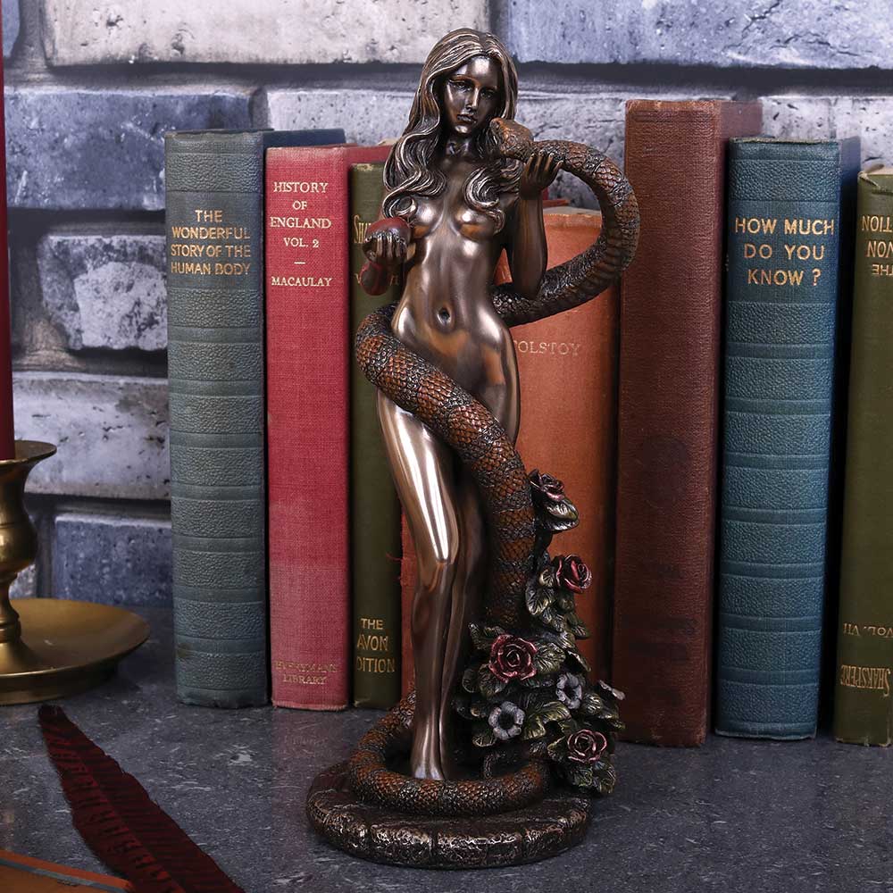 Original Sin Bronze Figurine Biblical Eve Snake Forbidden Fruit by James Ryman - Shop Figurines Medium (15-29cm)